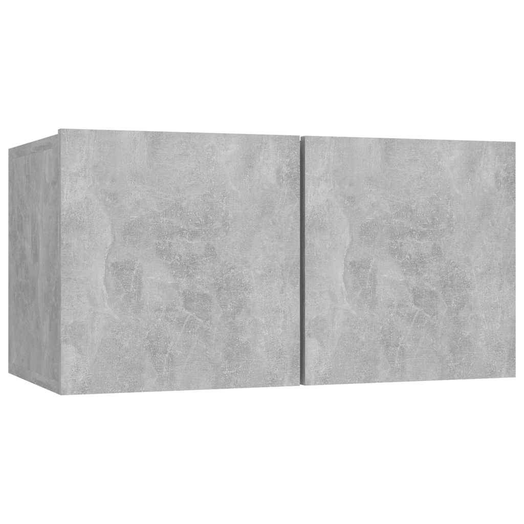 Ensemble de meubles TV 6 pcs Gris béton Bois d'ingénierie - XIOS
