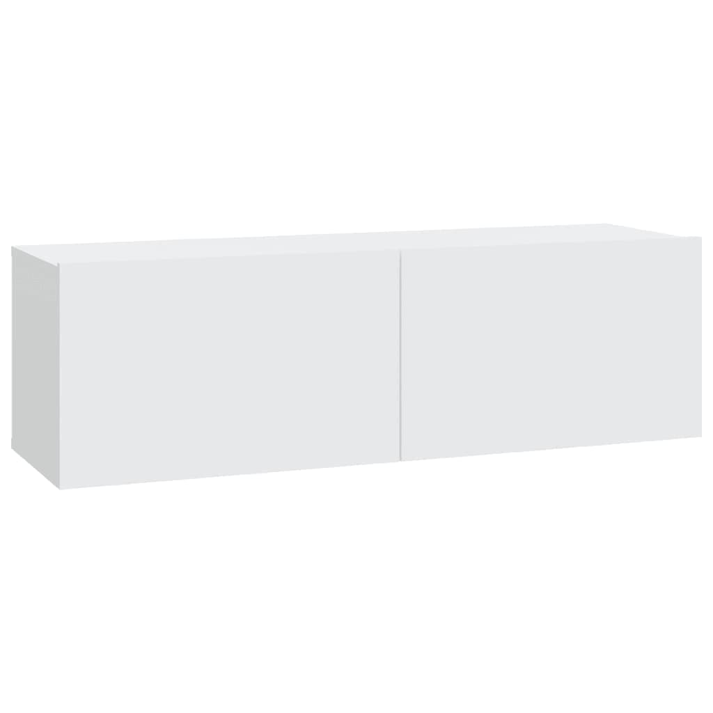 Ensemble de meubles TV 7 pcs Blanc Bois d'ingénierie
