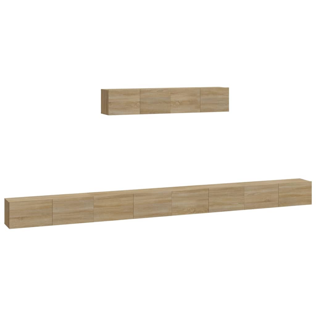 Ensemble de meubles TV 6 pcs Chêne sonoma Bois d'ingénierie - XIOS