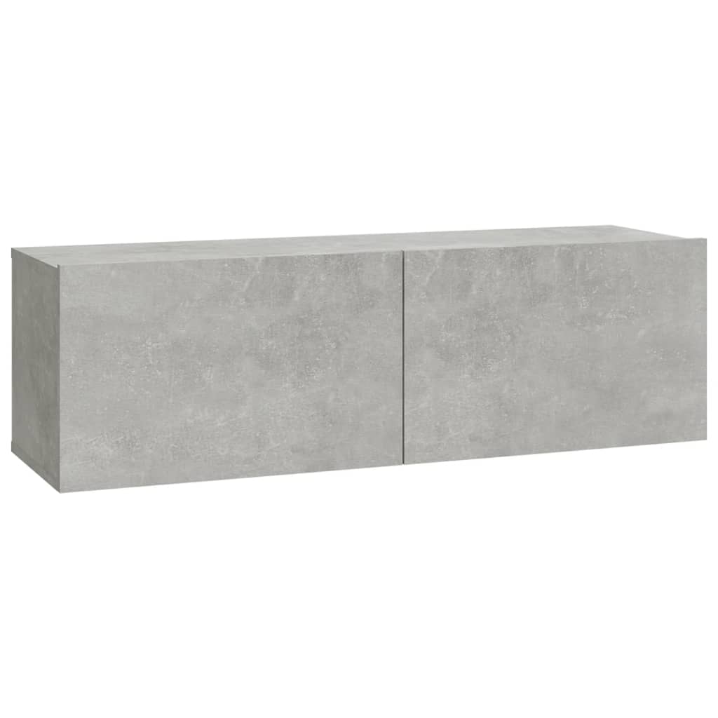 Ensemble de meubles TV 6 pcs Gris béton Bois d'ingénierie - XIOS