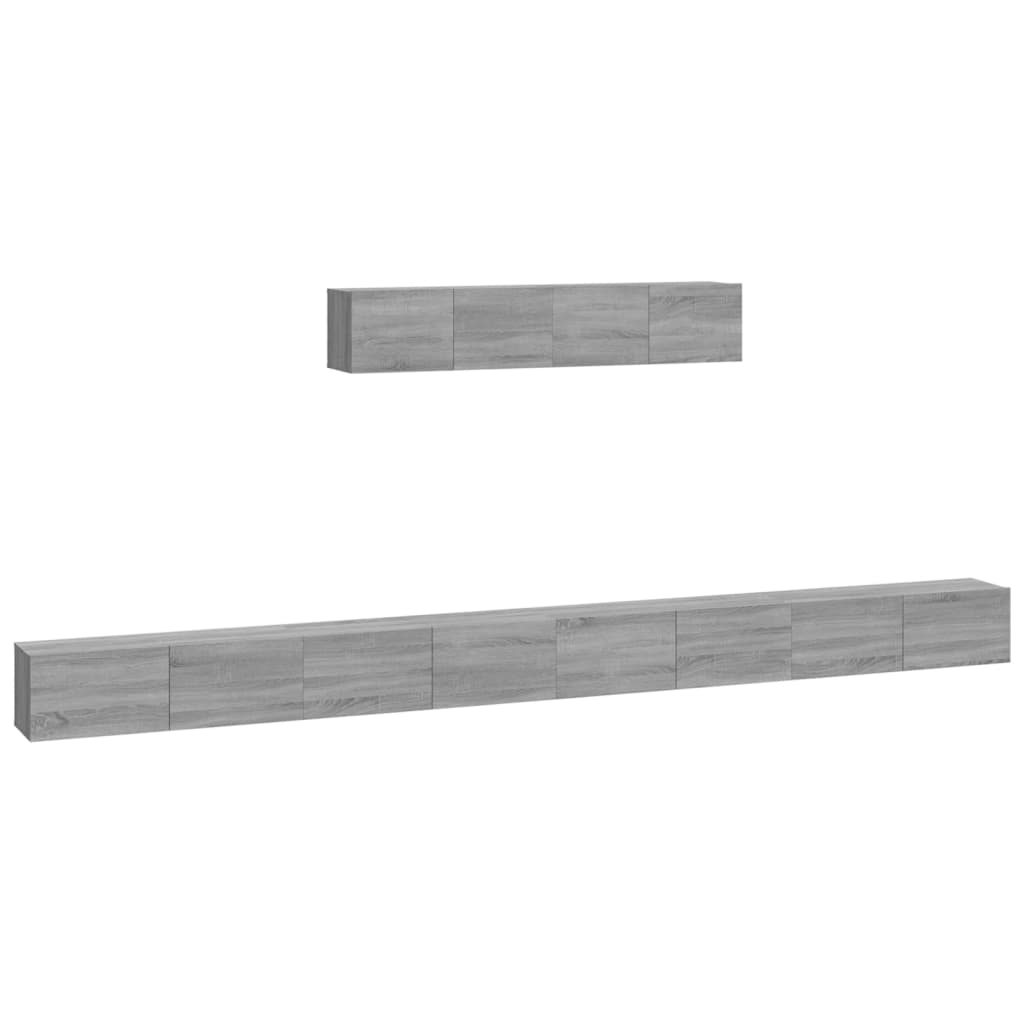 Ensemble de meubles TV 6 pcs Sonoma gris Bois d'ingénierie - XIOS