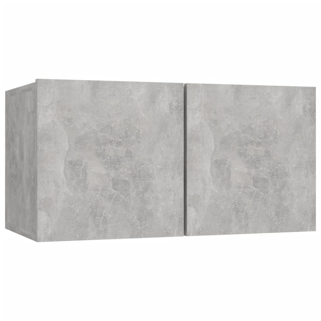 Ensemble de meubles TV 6 pcs Gris béton Bois d'ingénierie - XIOS