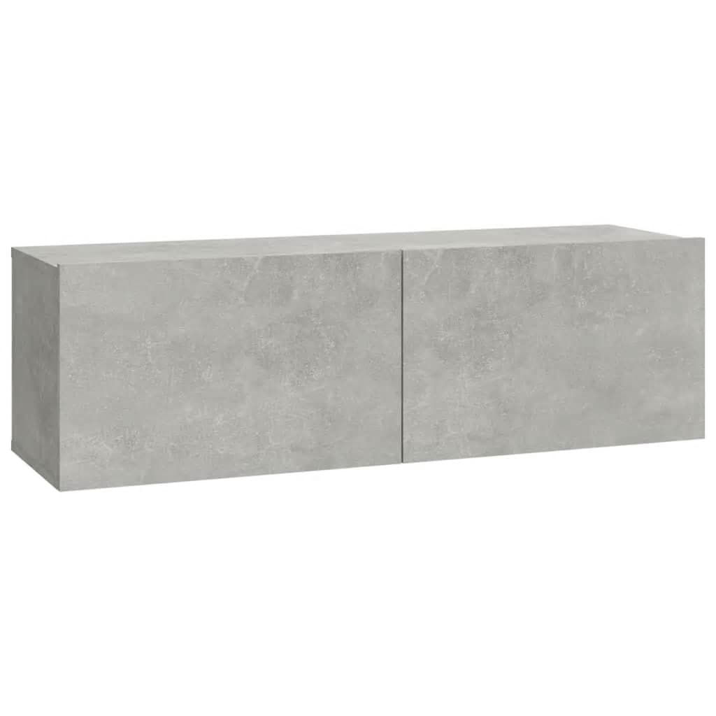 Ensemble de meubles TV 6 pcs Gris béton Bois d'ingénierie - XIOS