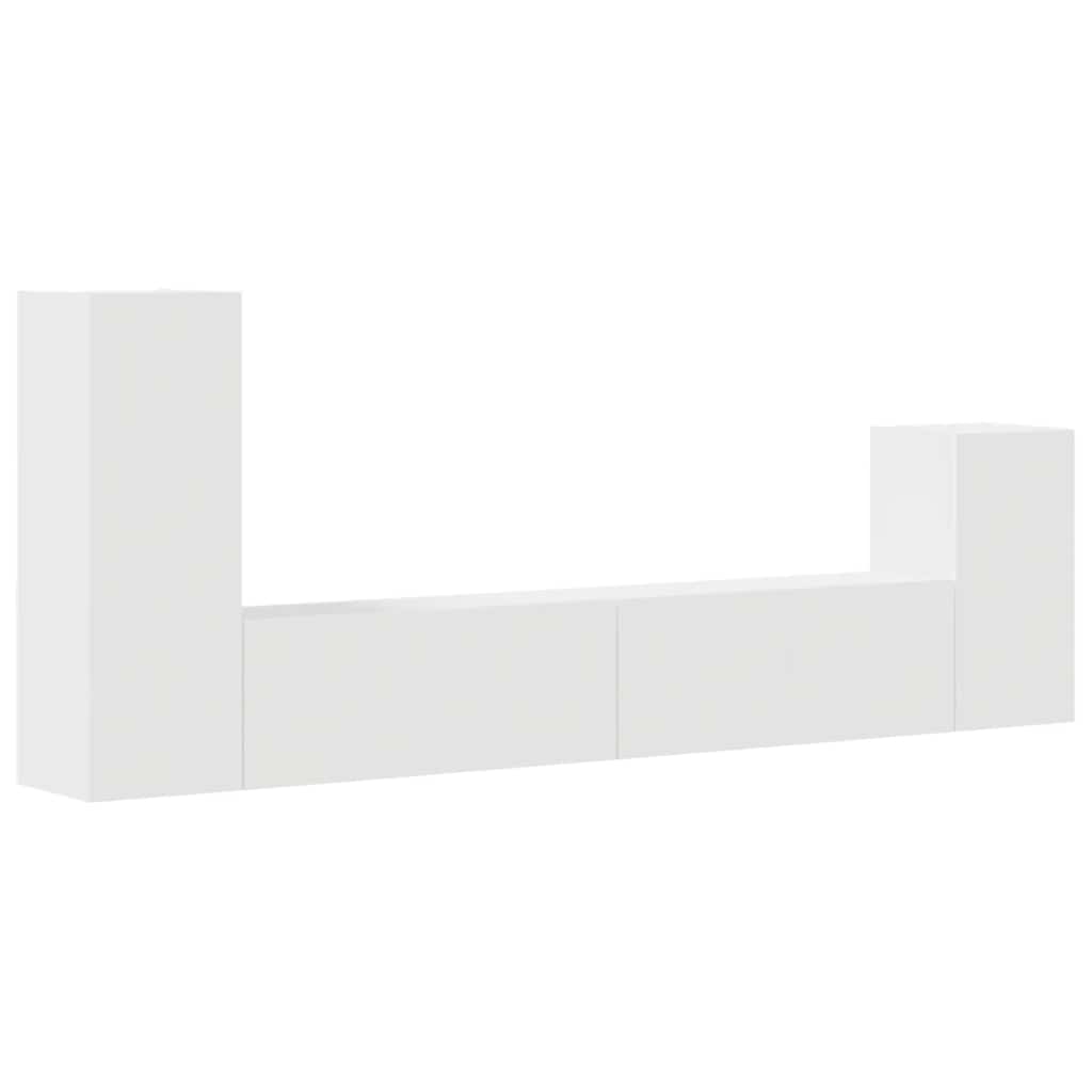 Ensemble de meubles TV 4 pcs Blanc Bois d'ingénierie - XIOS