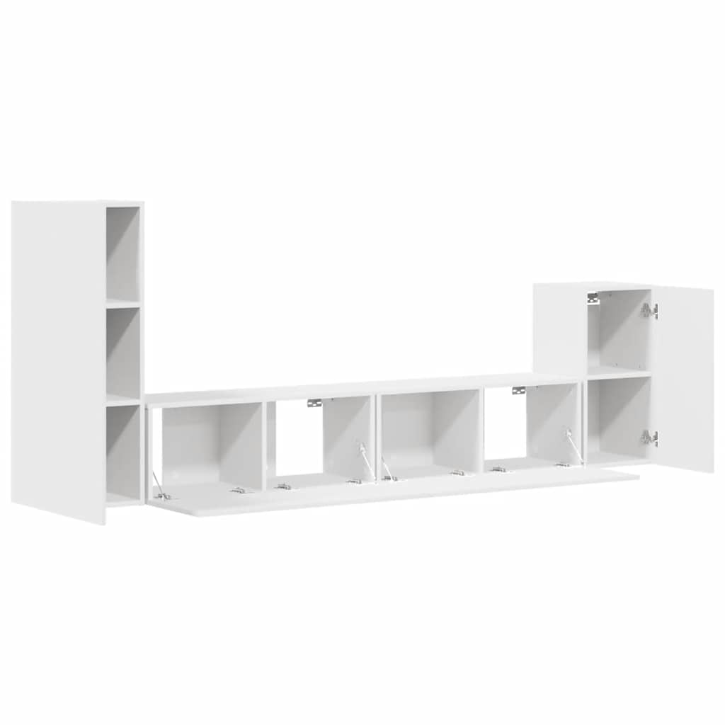 Ensemble de meubles TV 4 pcs Blanc Bois d'ingénierie - XIOS
