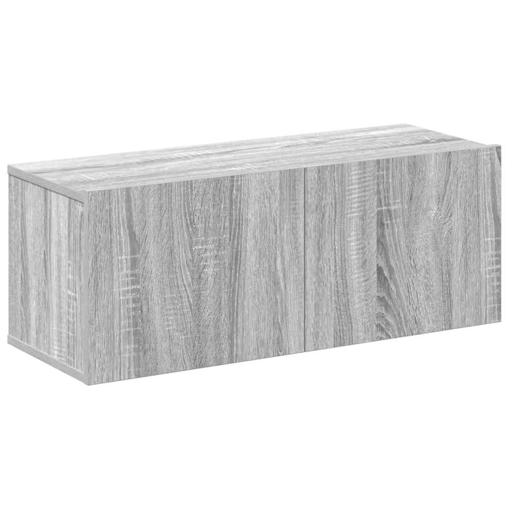 Ensemble de meubles TV 4 pcs Sonoma gris Bois d'ingénierie - XIOS