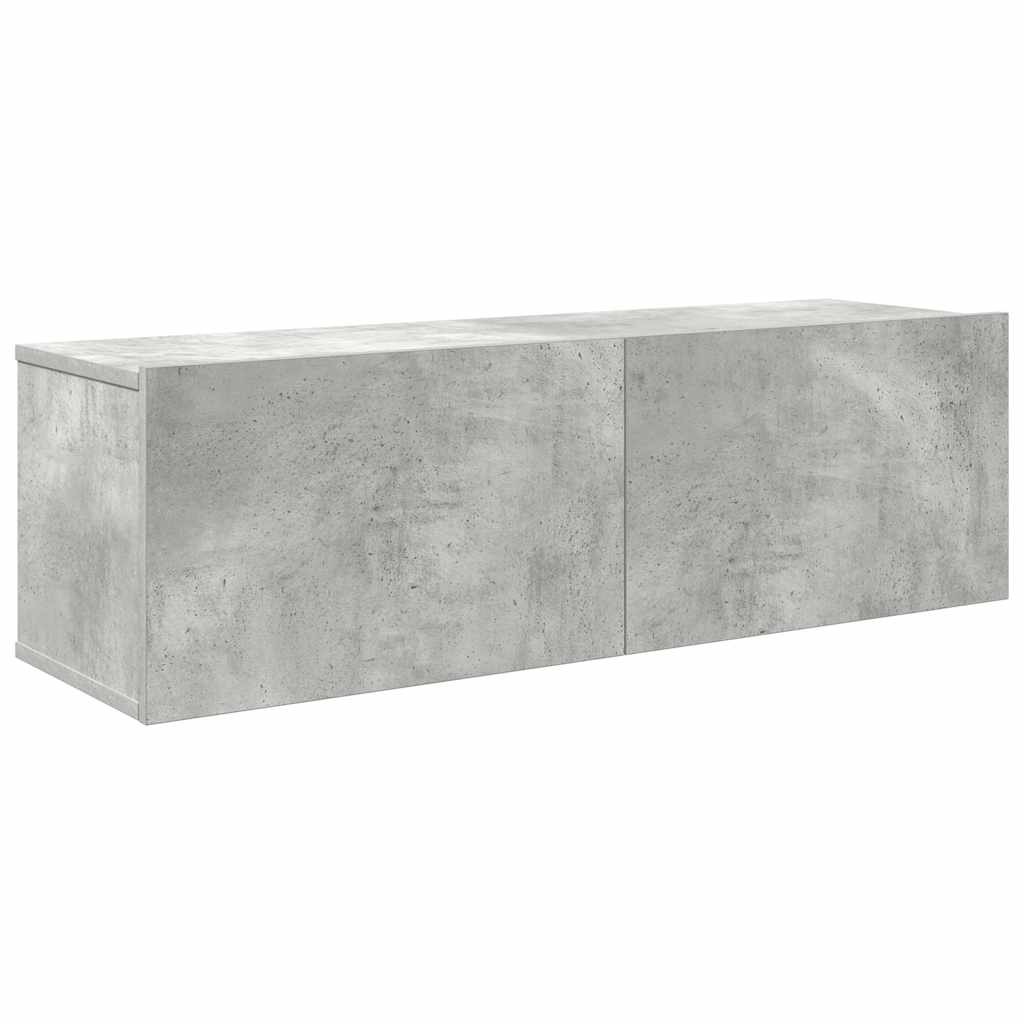Ensemble de meubles TV 4 pcs Gris béton Bois d'ingénierie - XIOS