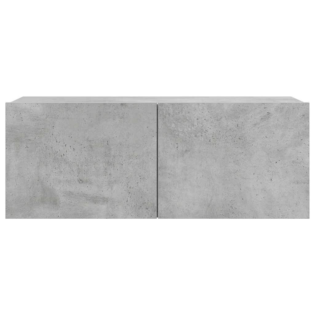 Ensemble de meubles TV 4 pcs Gris béton Bois d'ingénierie - XIOS