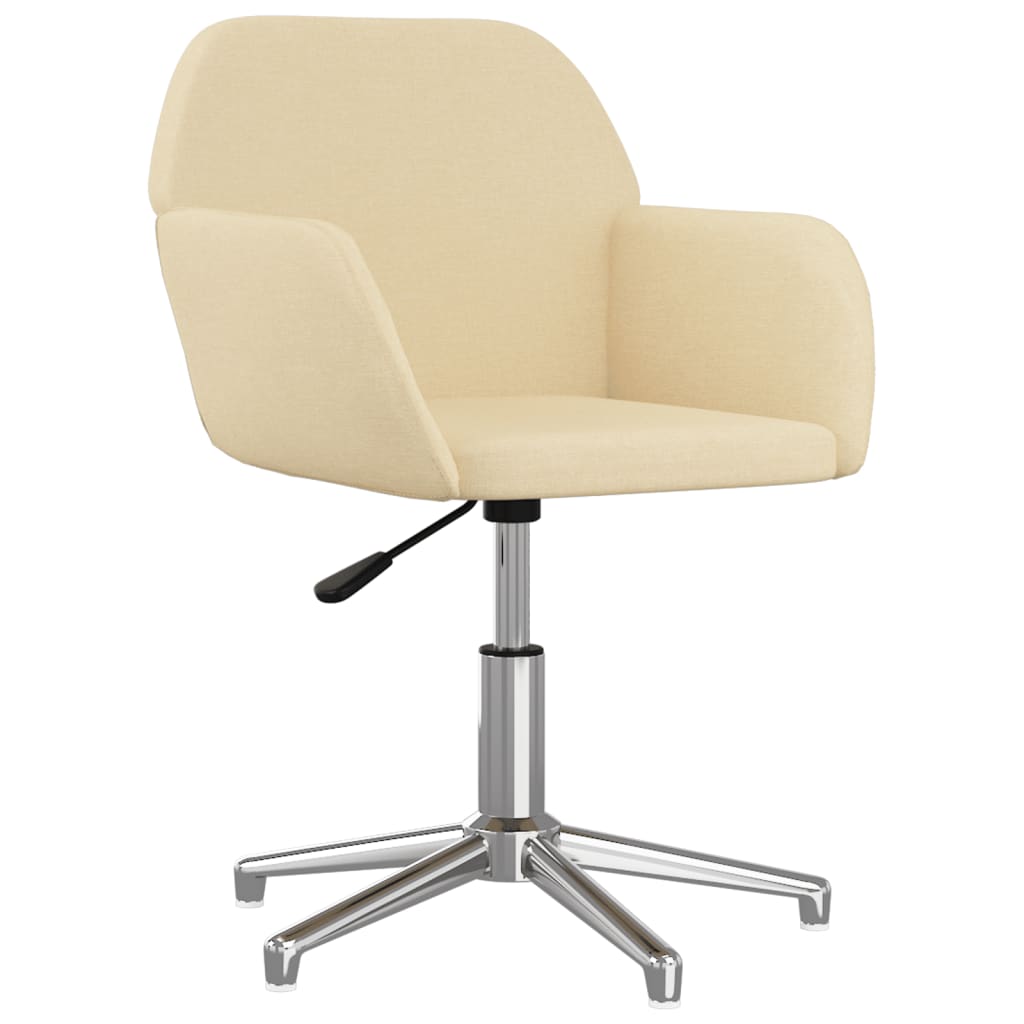 Chaise pivotante de bureau Crème Tissu - XIOS