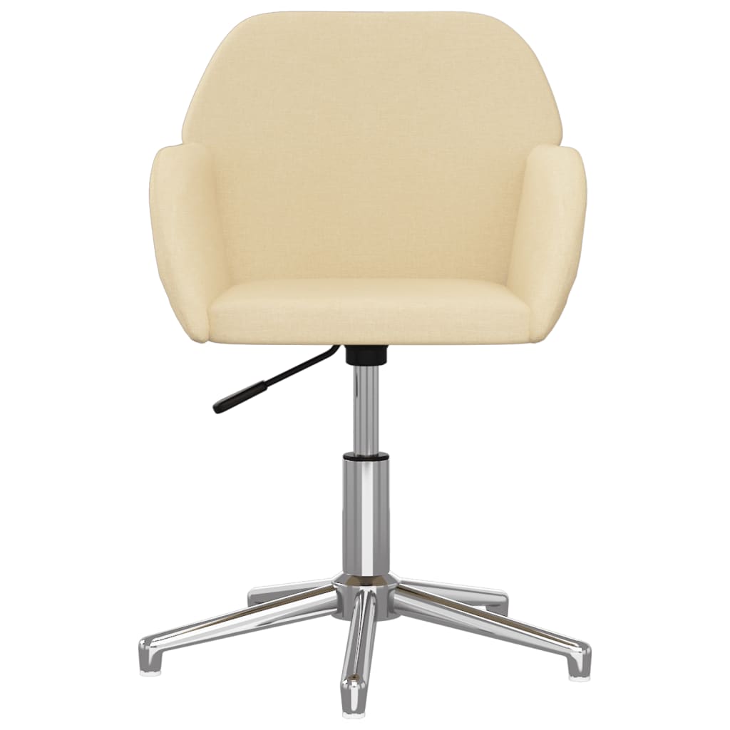 Chaise pivotante de bureau Crème Tissu - XIOS