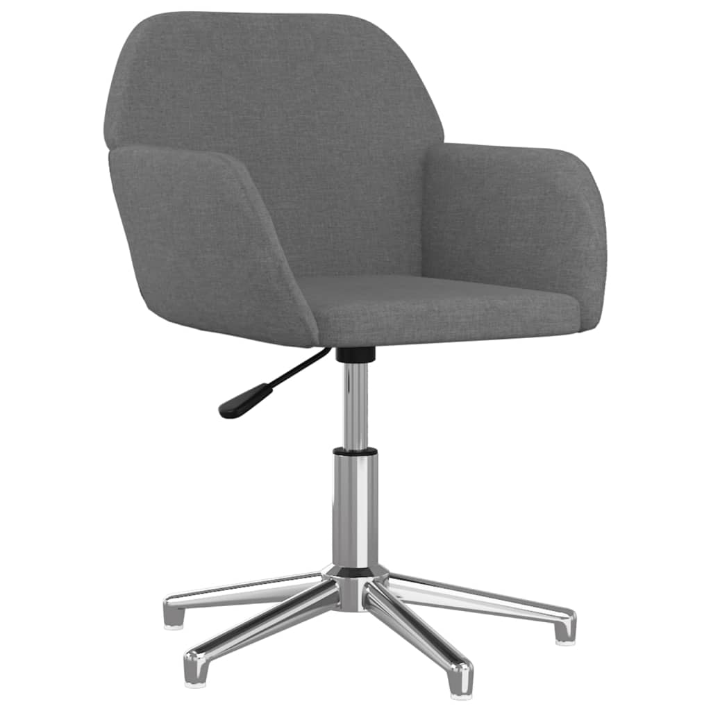 Chaise pivotante de bureau Gris clair Tissu - XIOS