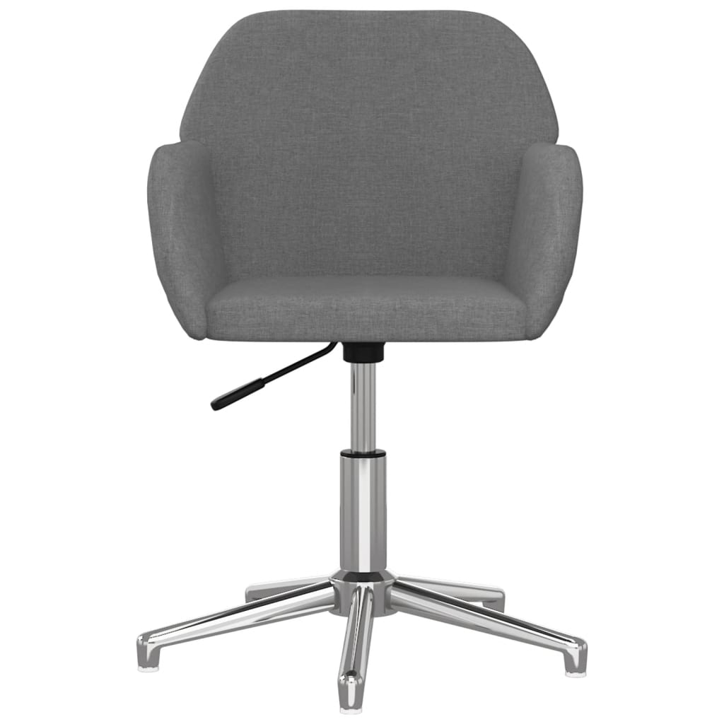 Chaise pivotante de bureau Gris clair Tissu - XIOS