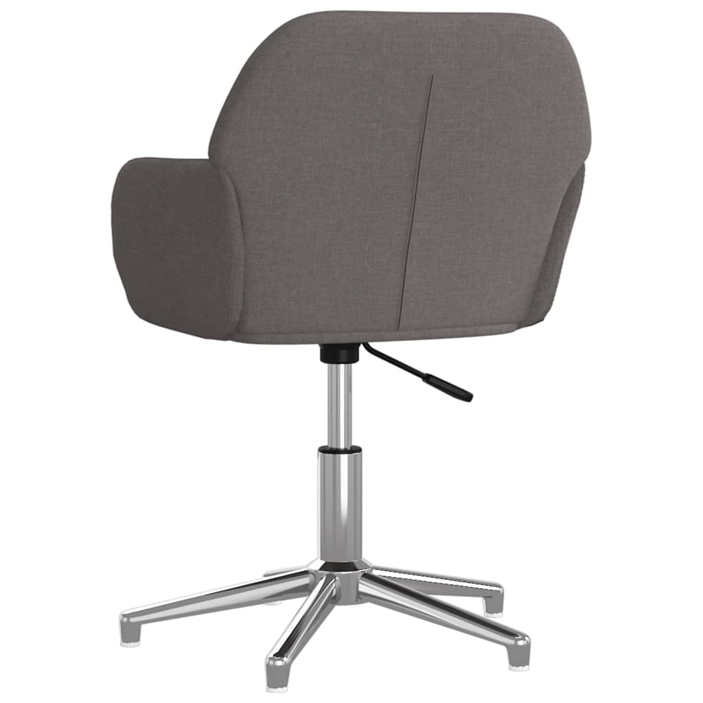 Chaise pivotante de bureau Gris foncé Tissu - XIOS