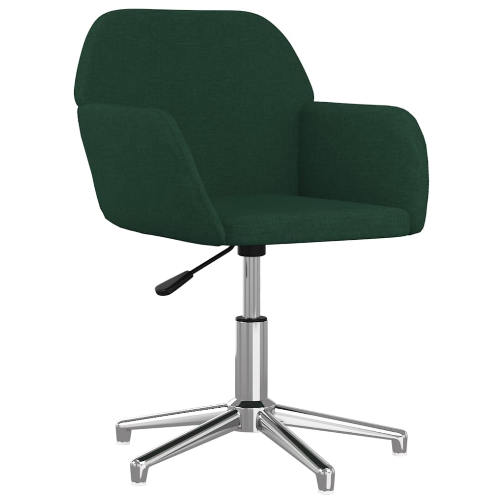 Chaise pivotante de bureau Vert foncé Tissu - XIOS
