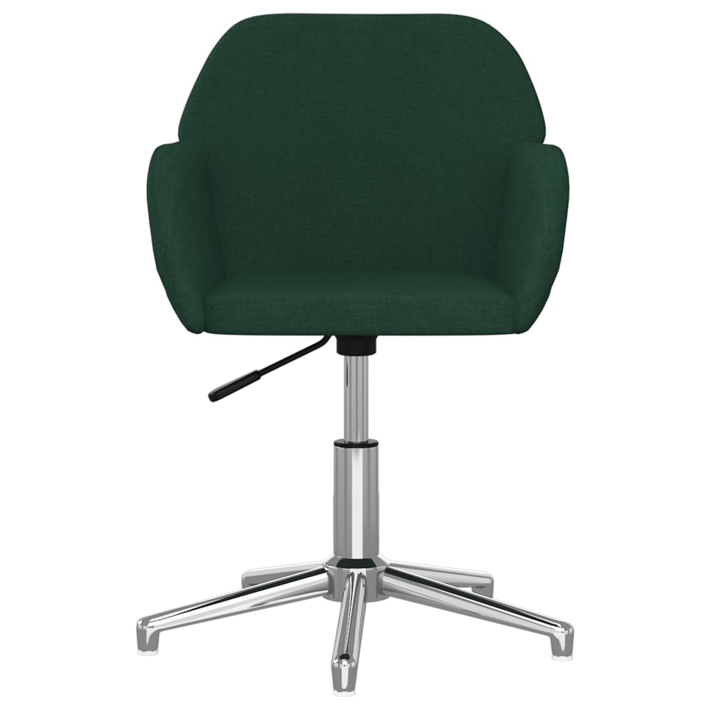 Chaise pivotante de bureau Vert foncé Tissu - XIOS