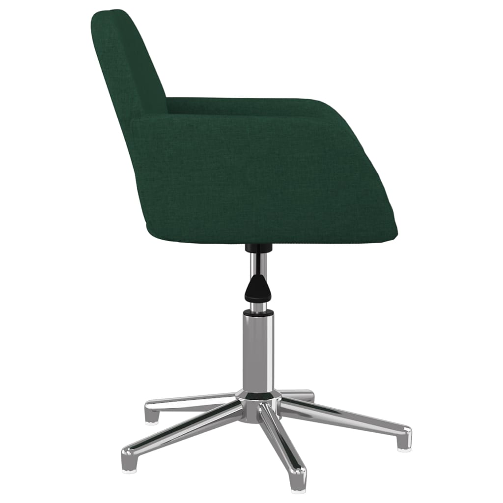 Chaise pivotante de bureau Vert foncé Tissu - XIOS