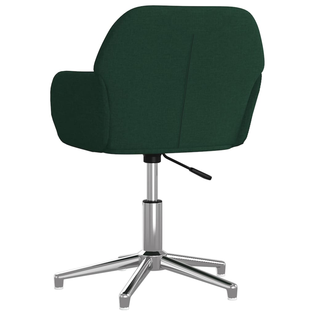 Chaise pivotante de bureau Vert foncé Tissu - XIOS