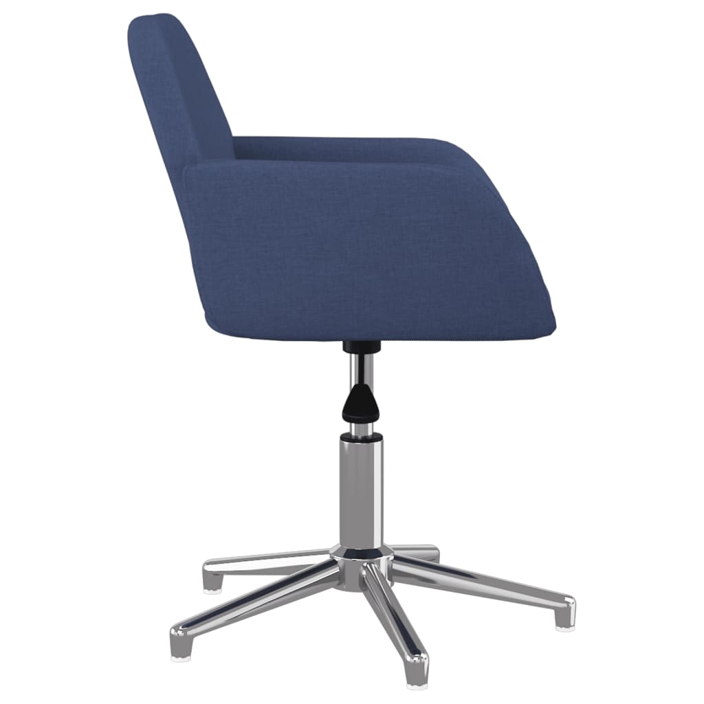 Chaise pivotante de bureau Bleu Tissu - XIOS