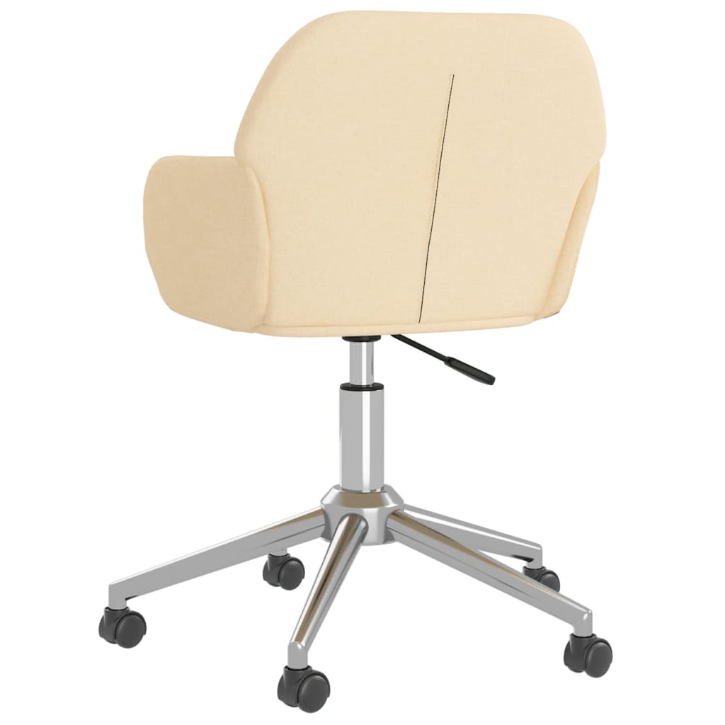 Chaise pivotante de bureau Crème Tissu - XIOS