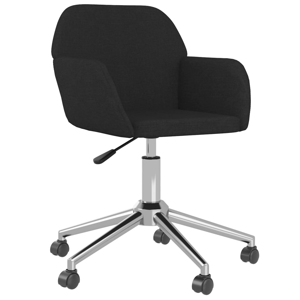Chaise pivotante de bureau Noir Tissu - XIOS