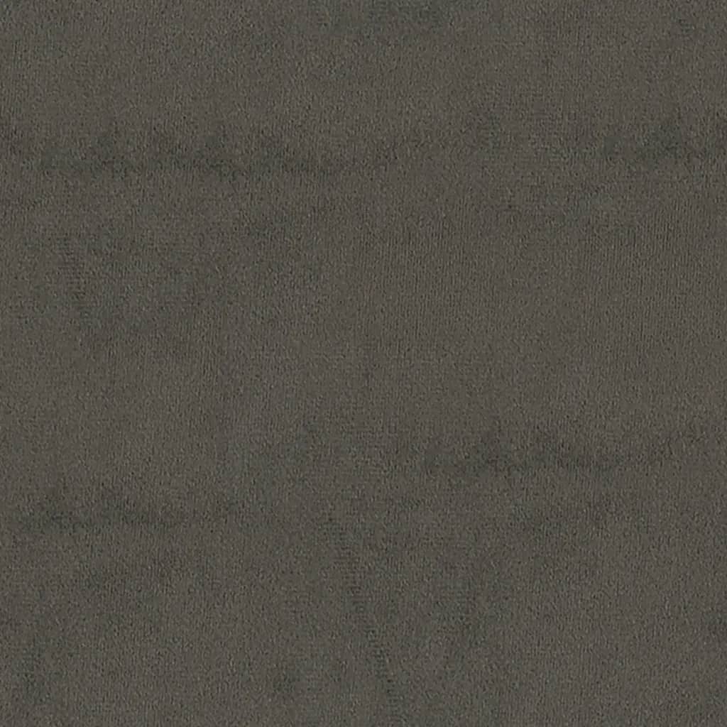 Chaises pivotantes à manger lot de 2 Gris foncé Velours - XIOS