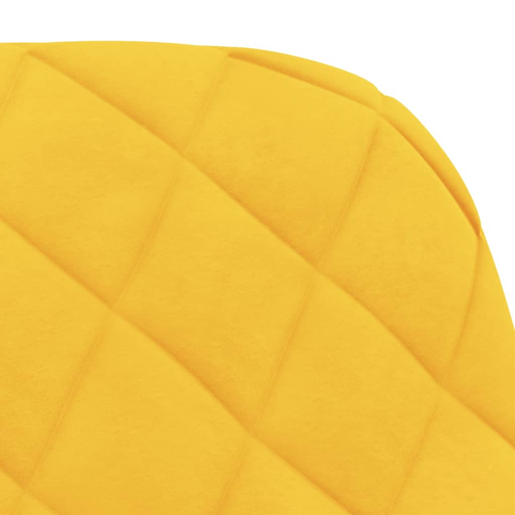 Chaises à manger lot de 2 Jaune Velours - XIOS