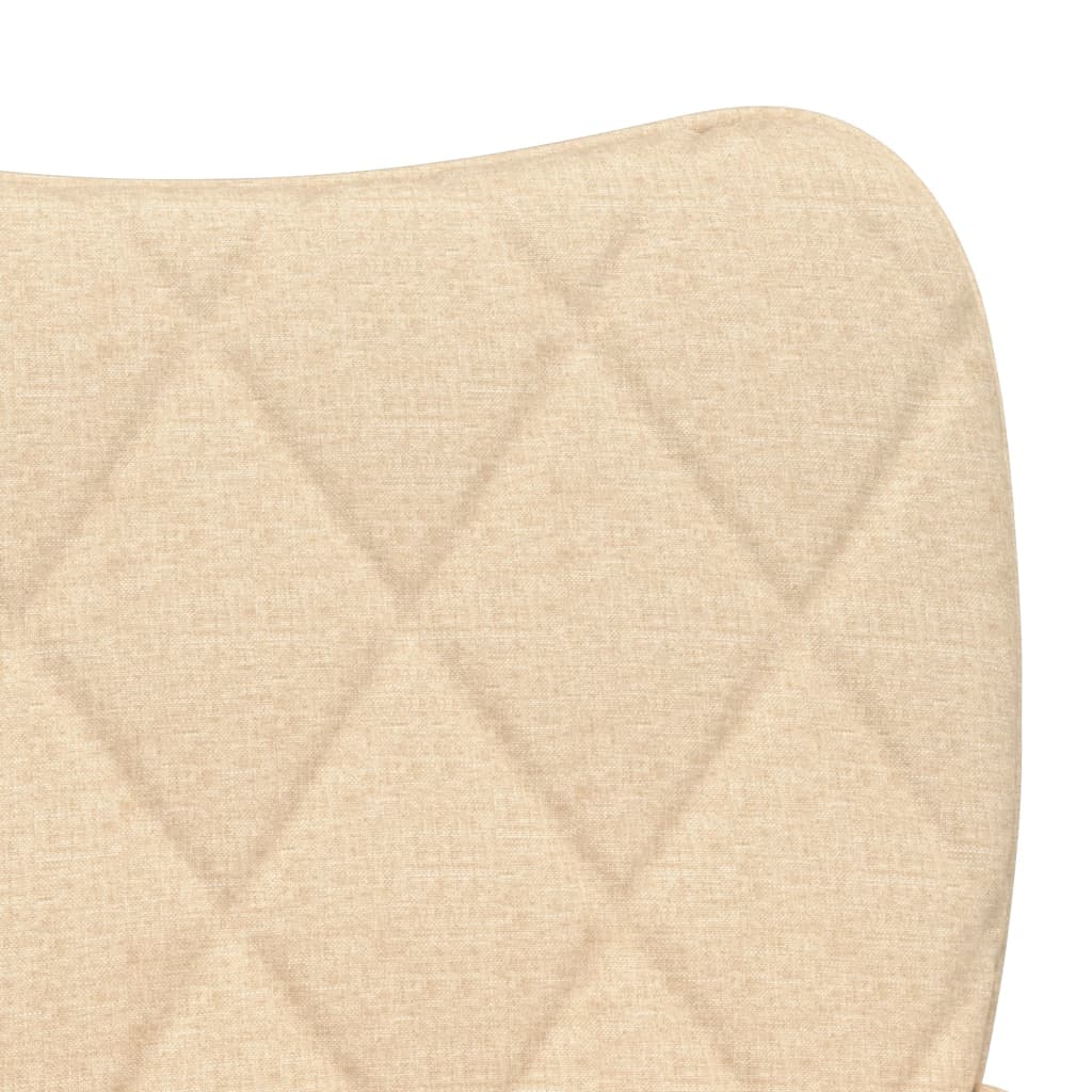 Chaises à manger lot de 2 crème tissu - XIOS