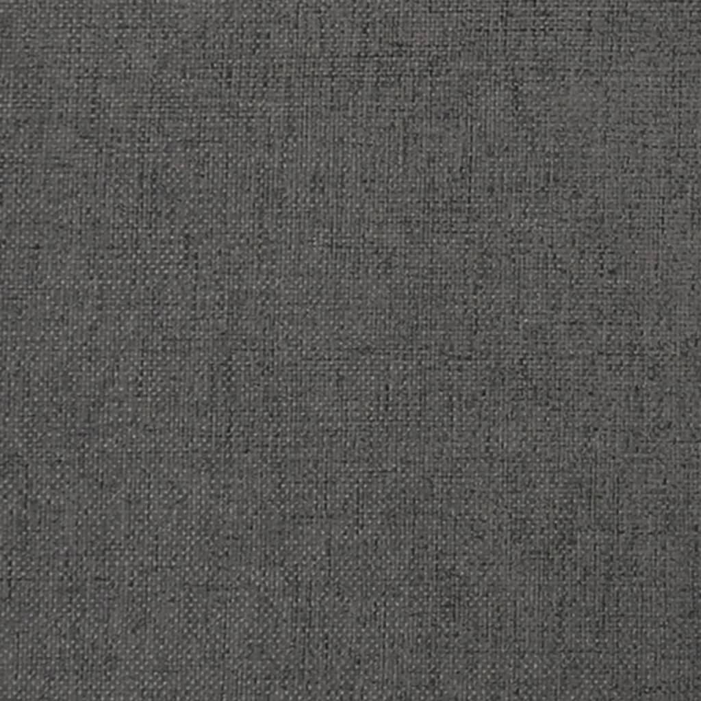 Chaises à manger lot de 2 gris foncé tissu - XIOS