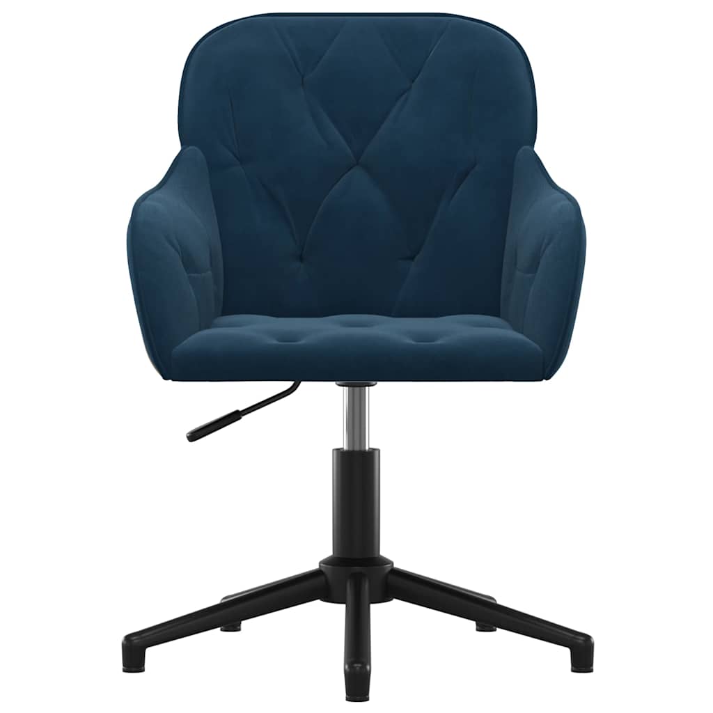 Chaise pivotante de bureau Bleu Velours - XIOS