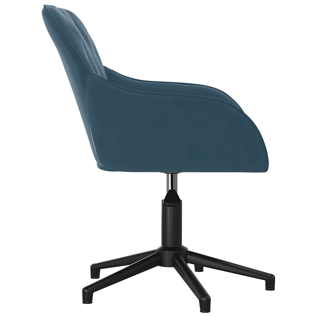 Chaise pivotante de bureau Bleu Velours - XIOS