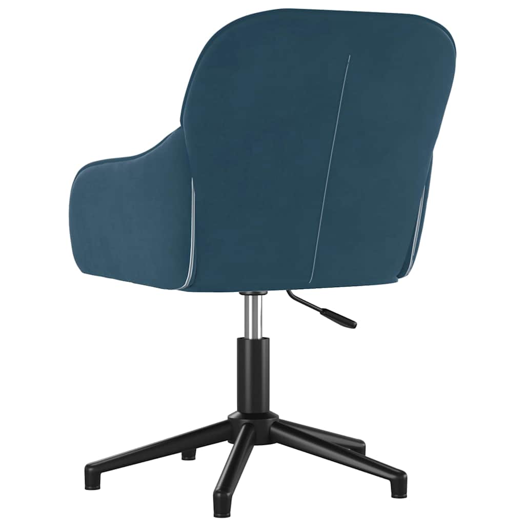 Chaise pivotante de bureau Bleu Velours - XIOS