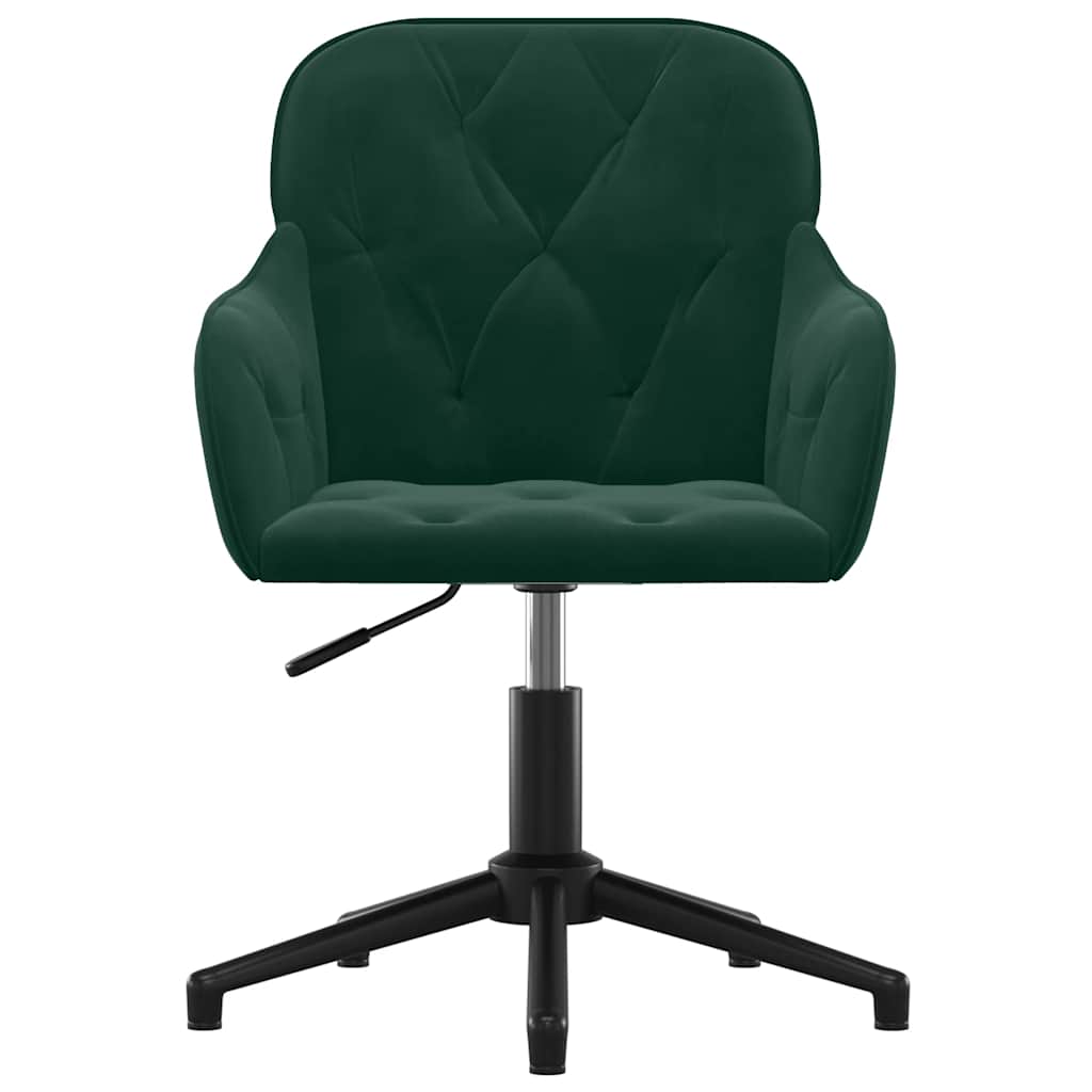 Chaise pivotante de bureau Vert foncé Velours - XIOS