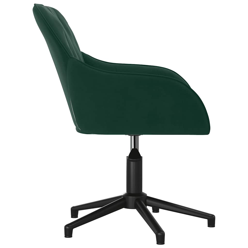 Chaise pivotante de bureau Vert foncé Velours - XIOS