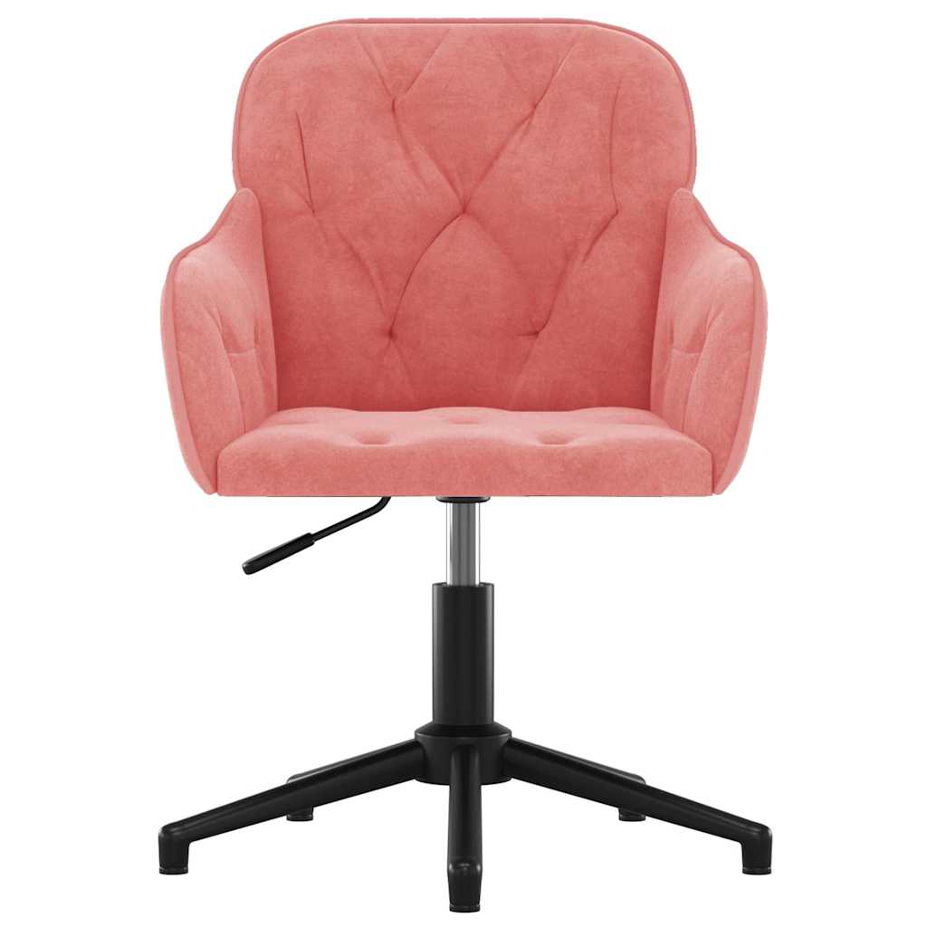 Chaise pivotante de bureau Rose Velours - XIOS