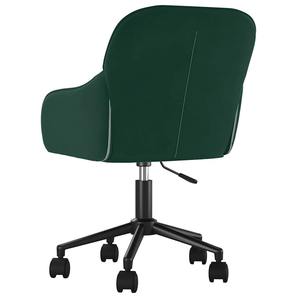 Chaise pivotante de bureau Vert foncé Velours - XIOS