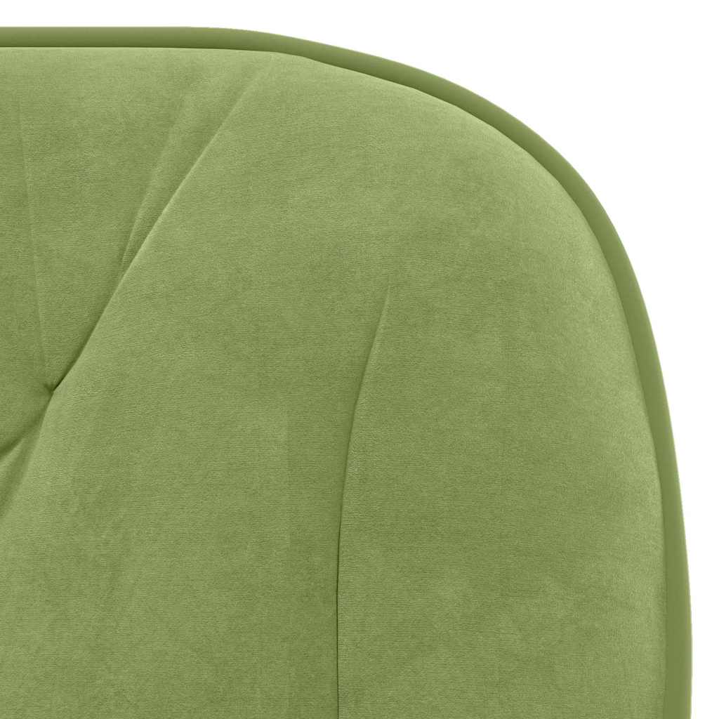 Chaise pivotante de bureau Vert clair Velours - XIOS