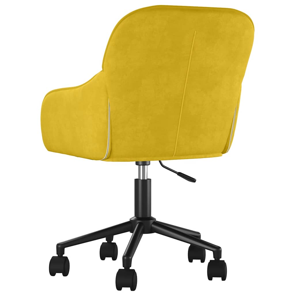 Chaise pivotante de bureau Jaune Velours - XIOS