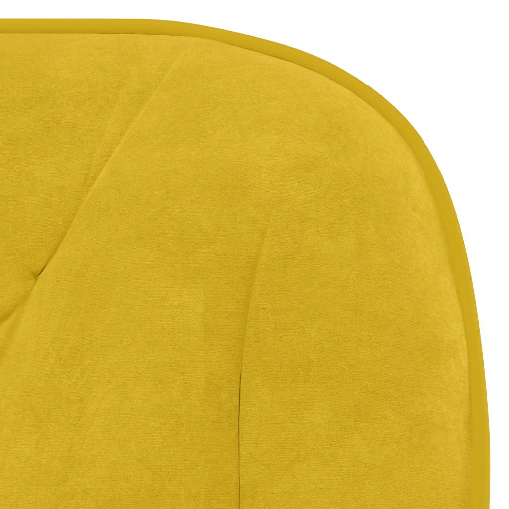 Chaise pivotante de bureau Jaune Velours - XIOS