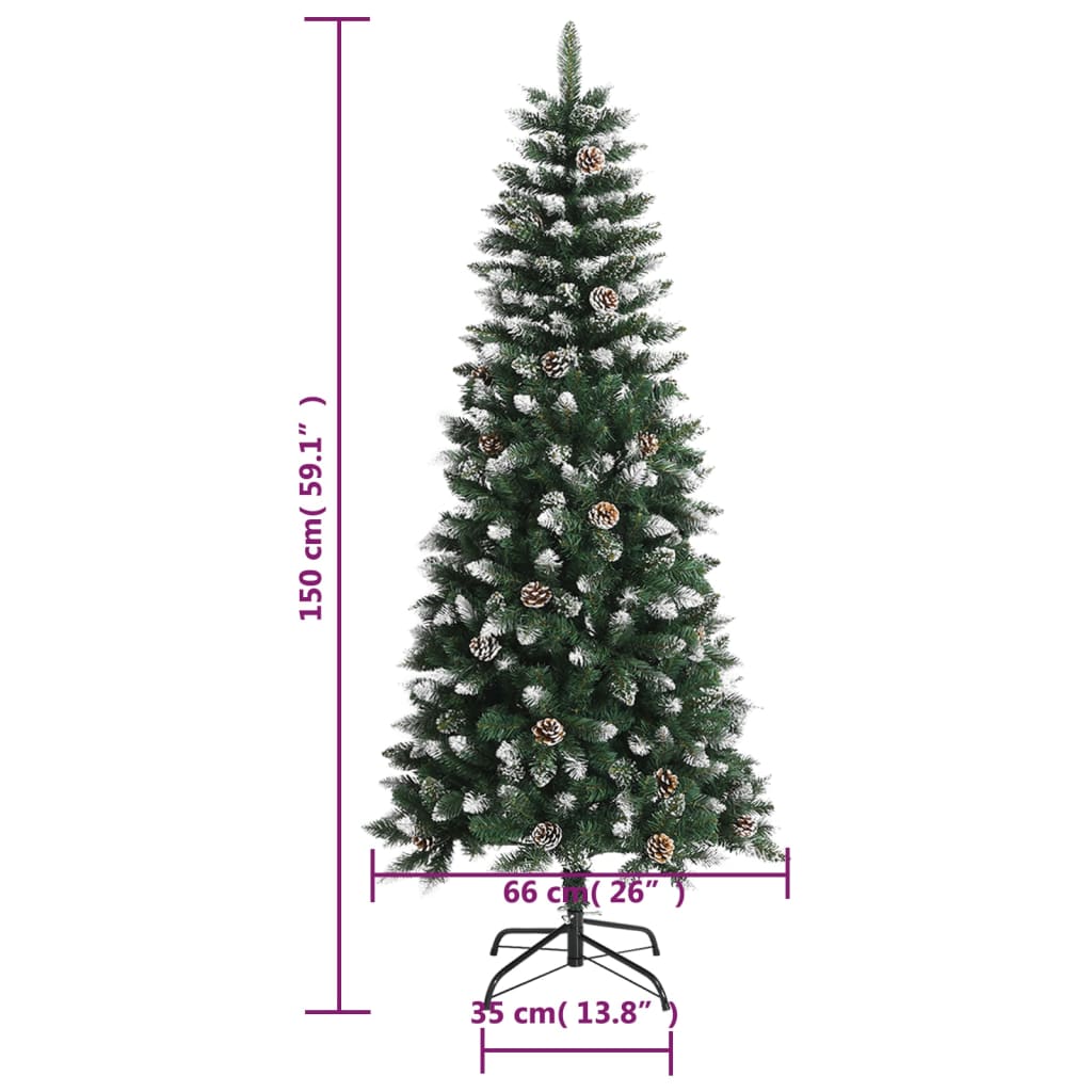 Sapin de Noël artificiel avec support Vert 150 cm PVC - XIOS