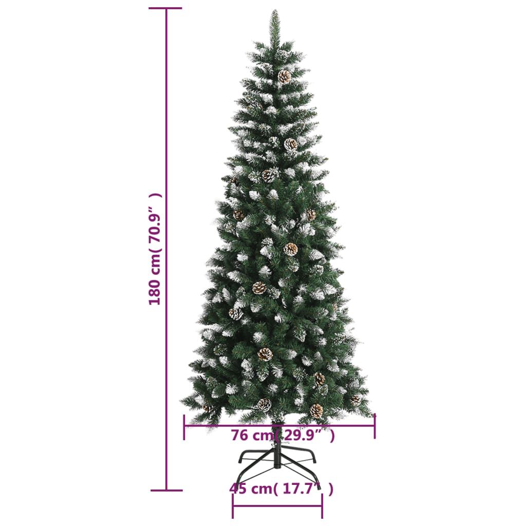 Sapin de Noël artificiel avec support Vert 180 cm PVC - XIOS
