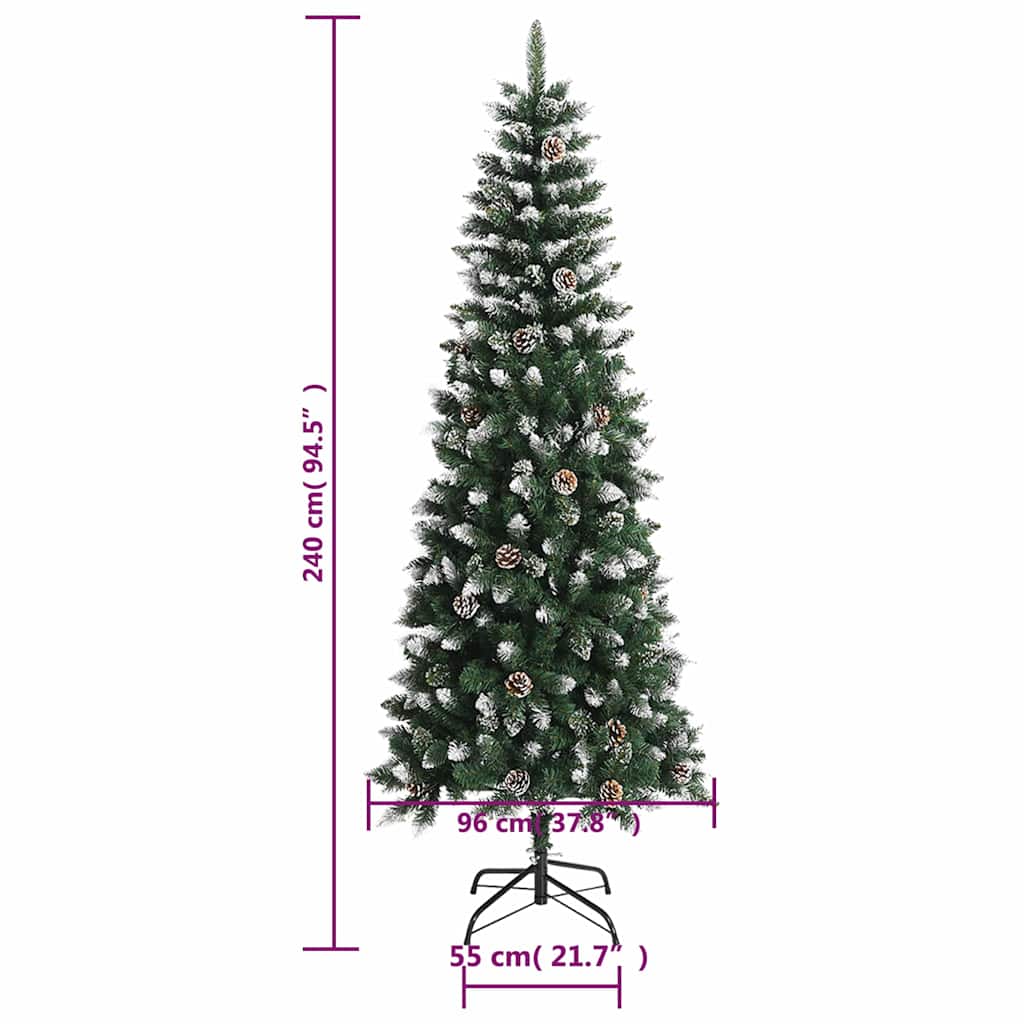 Sapin de Noël artificiel avec support Vert 240 cm PVC - XIOS