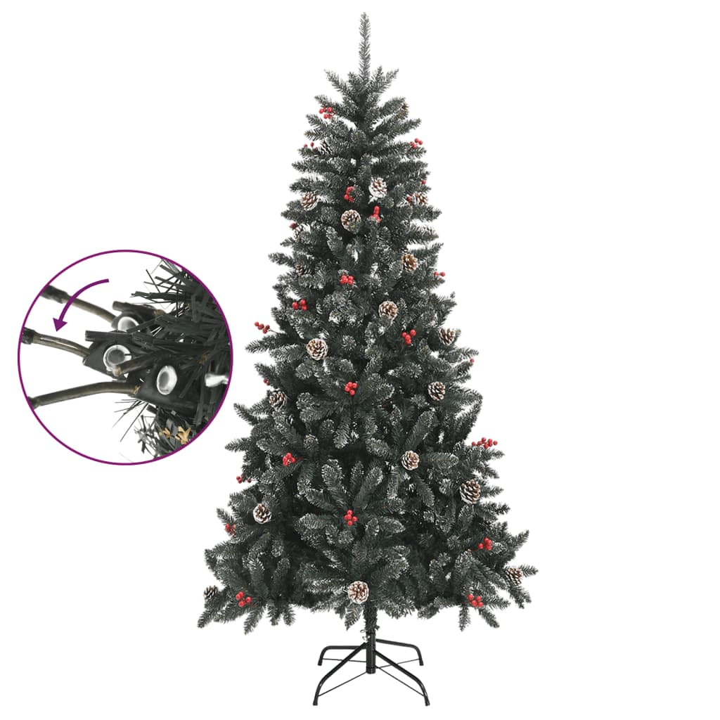 Sapin de Noël artificiel avec support Vert 210 cm PVC - XIOS