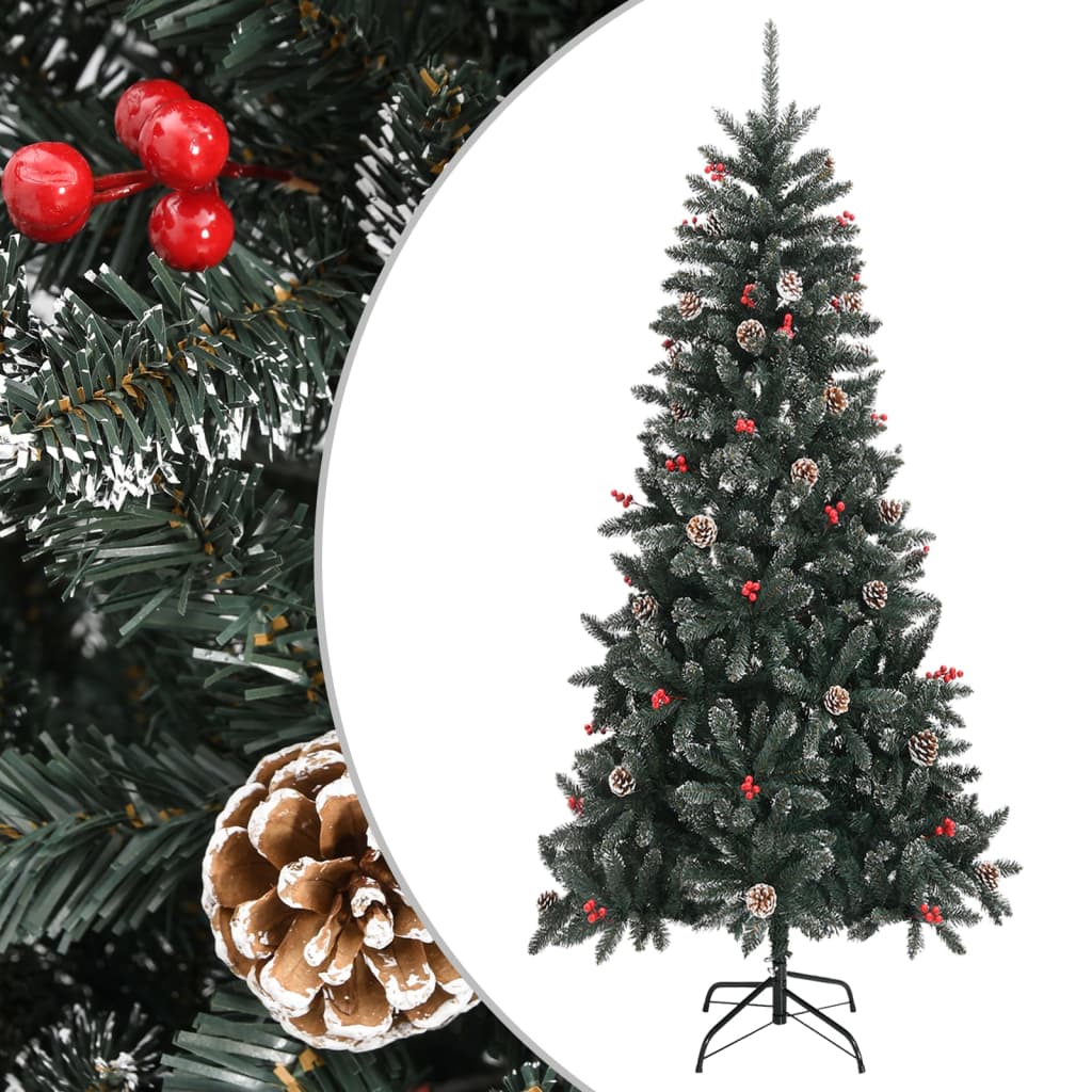 Sapin de Noël artificiel avec support Vert 240 cm PVC - XIOS