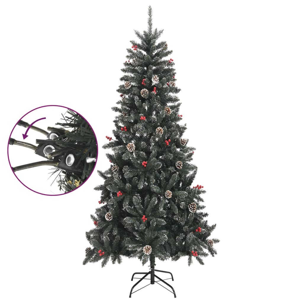 Sapin de Noël artificiel avec support Vert 240 cm PVC - XIOS