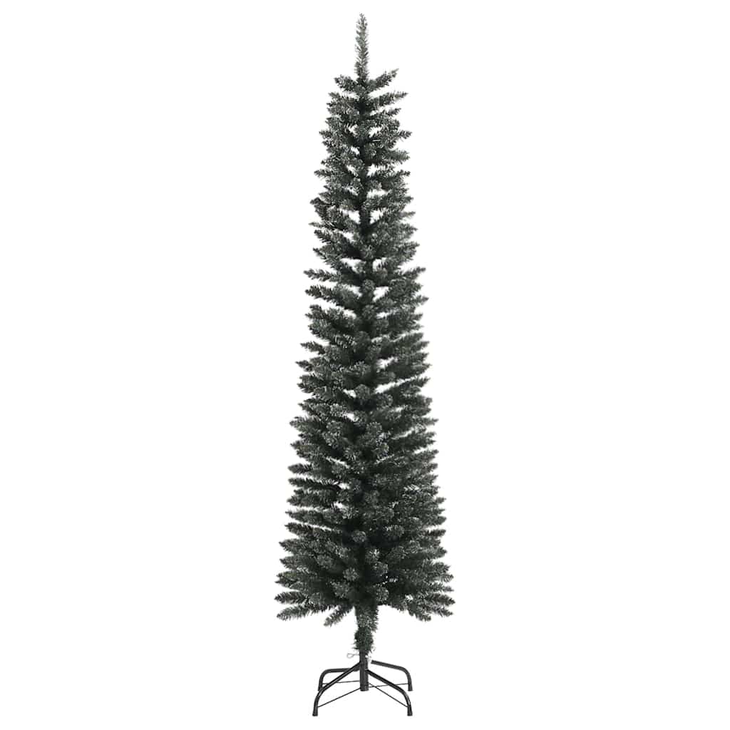 Sapin de Noël artificiel mince avec support Vert 180 cm PVC - XIOS