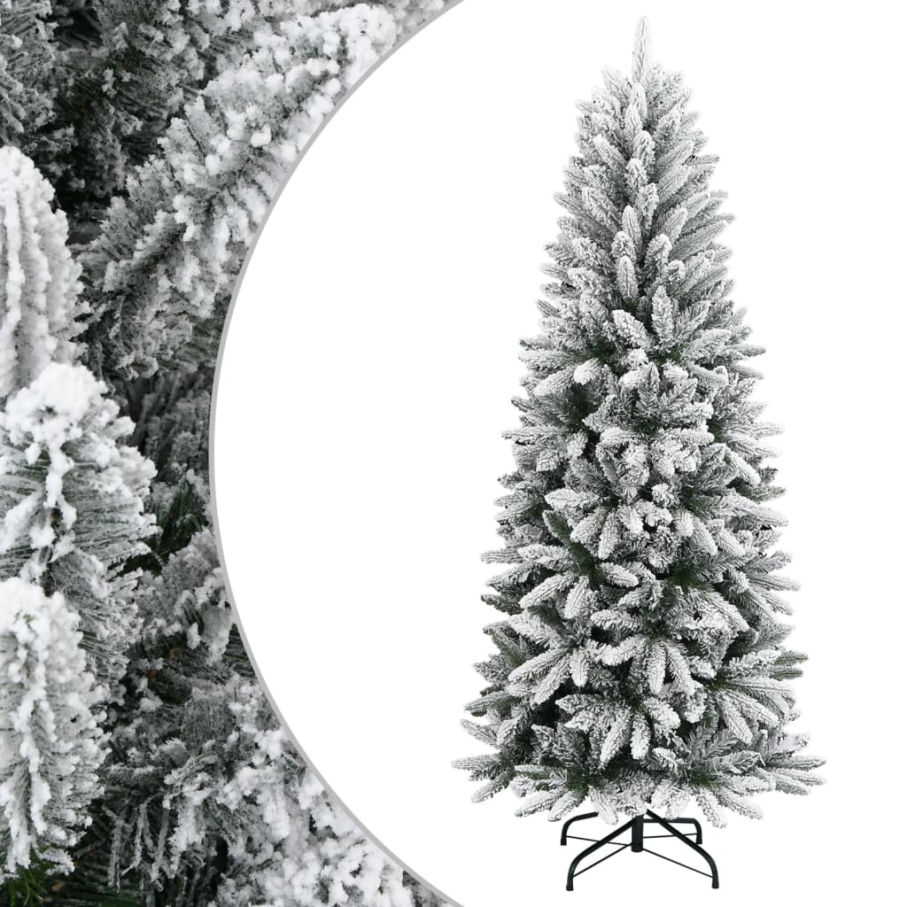 Sapin de Noël artificiel avec neige floquée 150 cm PVC et PE - XIOS