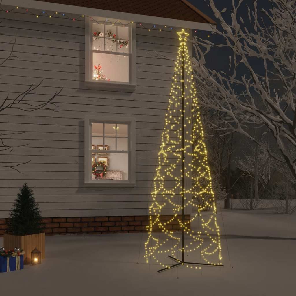 Arbre de Noël cône 1400 LED blanc chaud 160x500 cm - XIOS