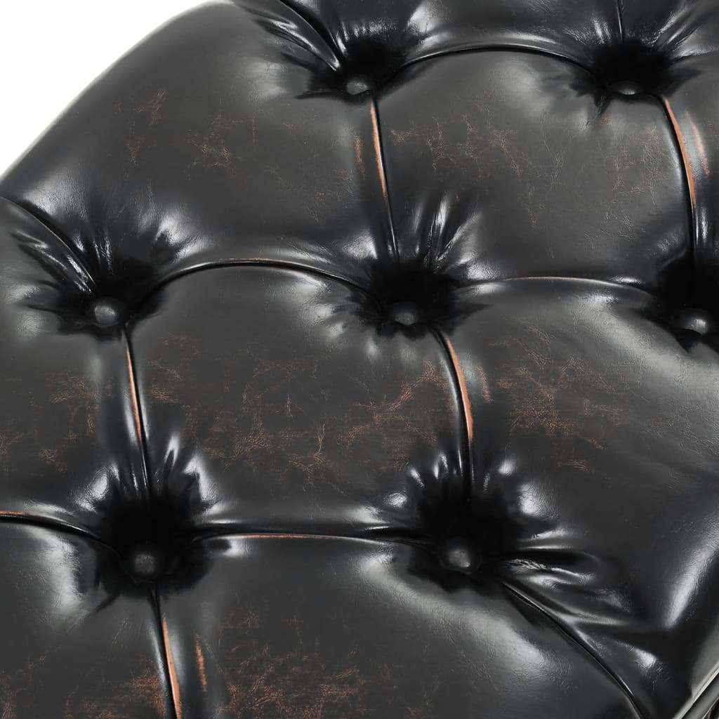 Banc de rangement 110 cm noir similicuir - XIOS