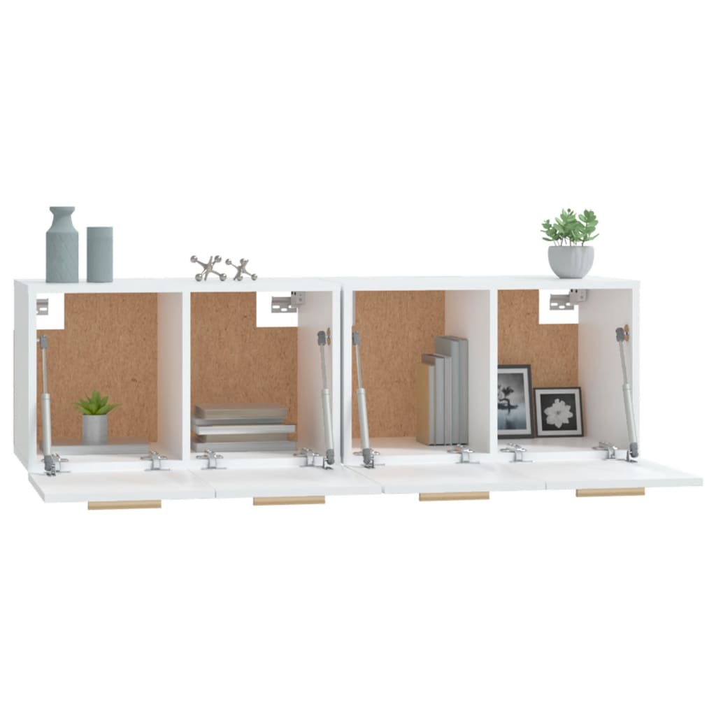 Armoires murales 2 pcs Blanc 60x36,5x35 cm Bois d'ingénierie - XIOS