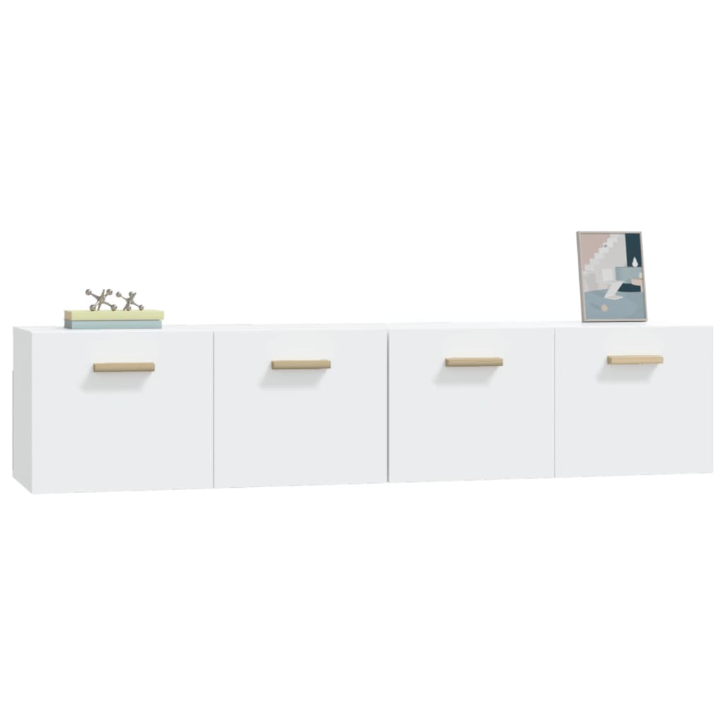 Armoires murales 2 pcs Blanc 80x35x36,5 cm Bois d'ingénierie - XIOS